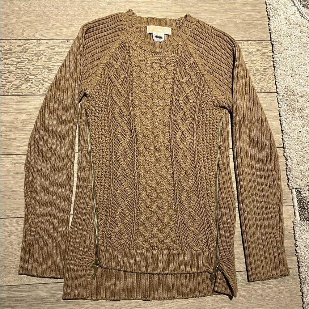 TAN/BEIGE KNIT SWEATER, MICHEAL KORS